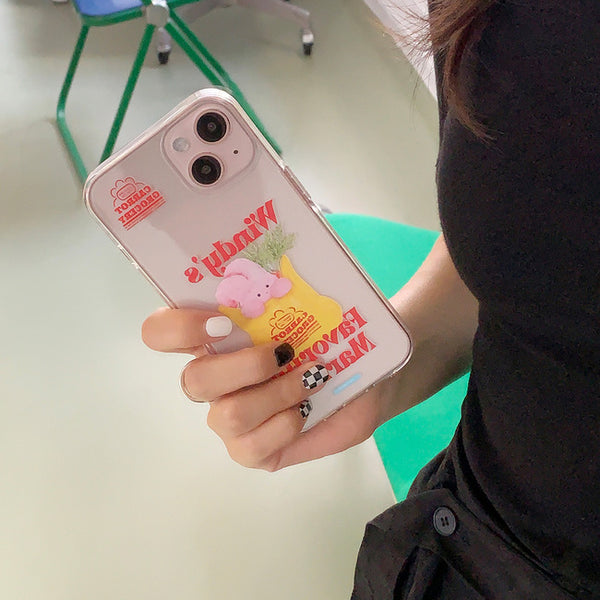 [THENINEMALL] Windys Favorite Market Clear Phone Case (3 types)