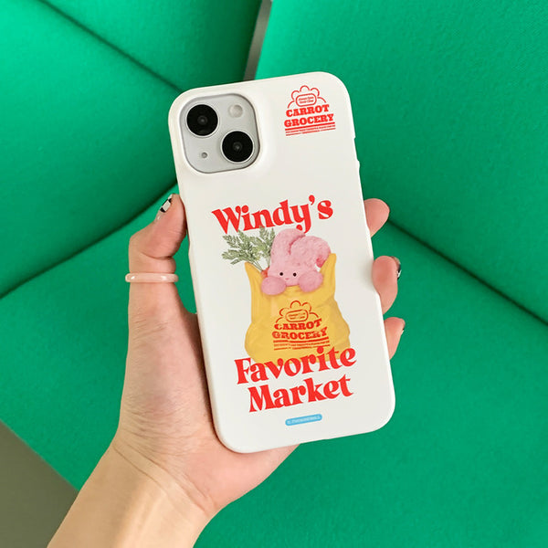 [THENINEMALL] Windys Favorite Market Hard Phone Case (2 types)