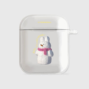 [THENINEMALL] Windy Snowman AirPods Clear Case
