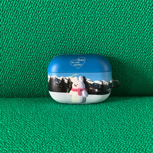 [THENINEMALL] Windy Snowman AirPods Hard Case