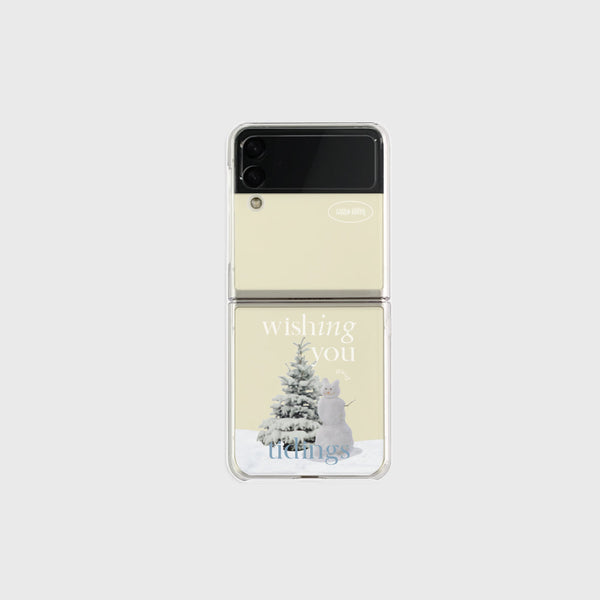 [Mademoment] Wish Snow Lettering Design Clear Phone Case (4 Types)