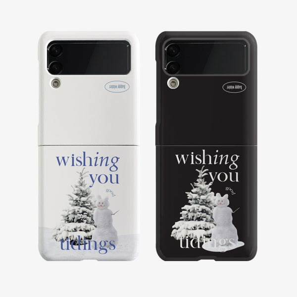 [Mademoment] Wish Snow Lettering Design Phone Case